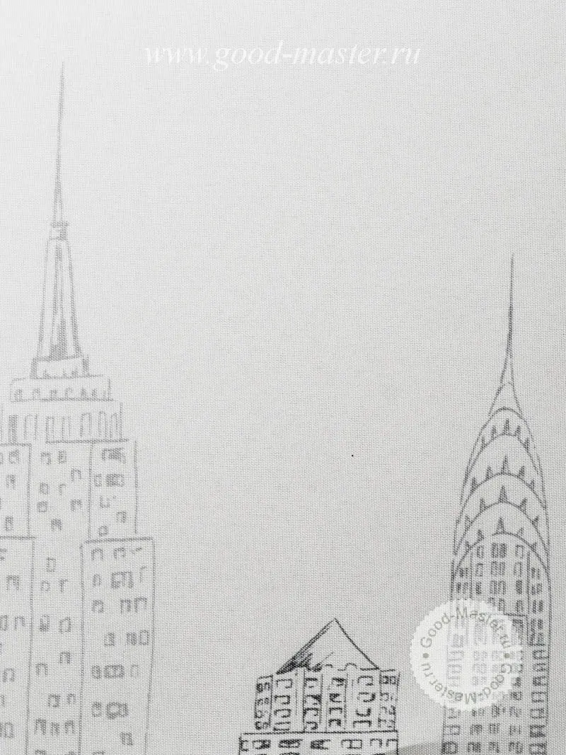 ткань Рулонные шторы Мини Нью-Йорк серый_1852
